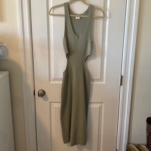 Abercrombie & Fitch Knit Midi Dress with Cutouts